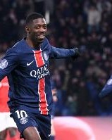 2025年五大联赛球员射手榜：登贝莱24球高居榜首，姆巴佩次席