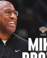 两届年度最佳教练！尼克斯官方：正式聘请迈克-布朗担任主教练